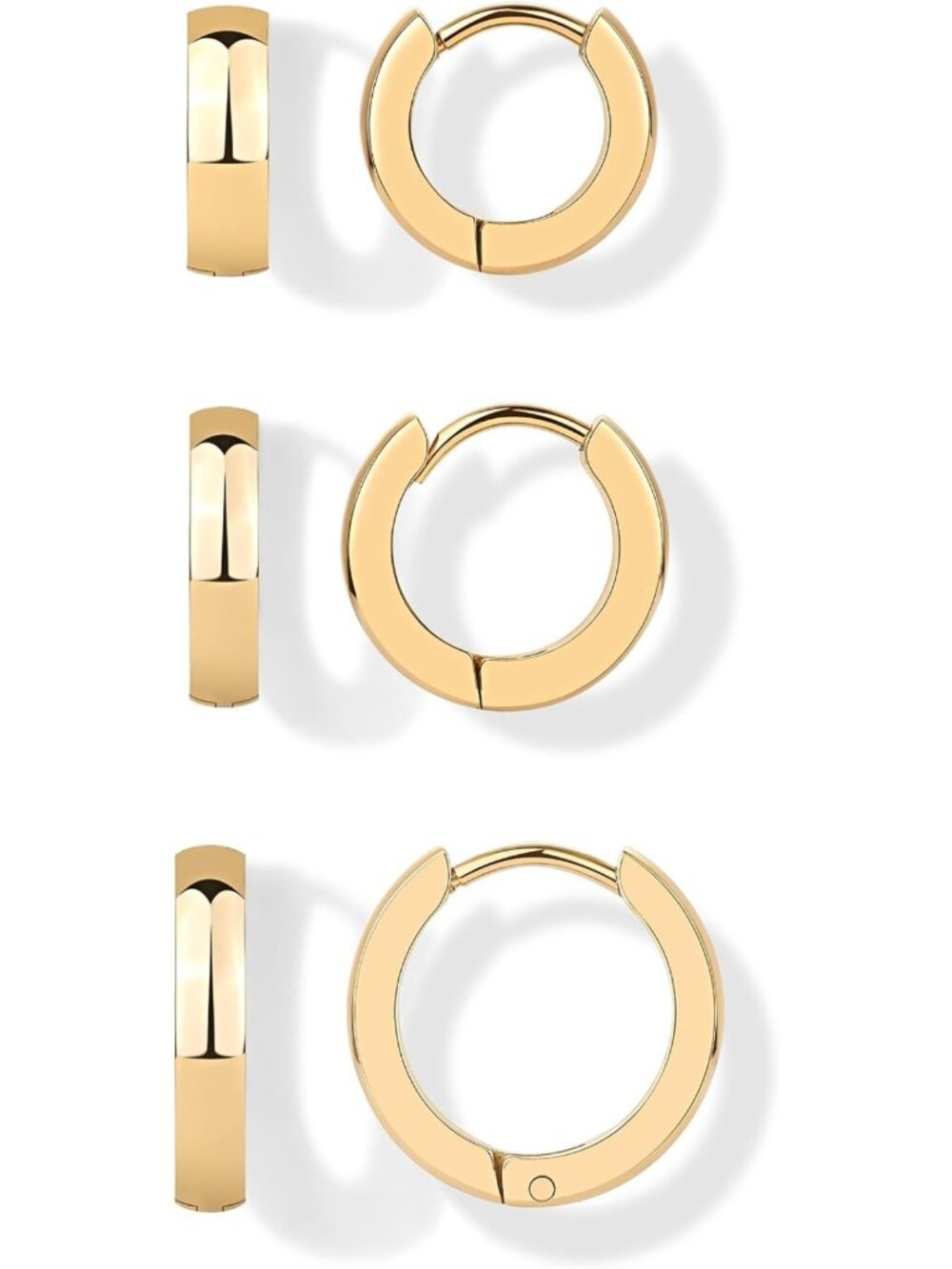 Waterproof Multi-Pack CZ Hoop Earrings for Women | Everyday Stylish Jewelry
